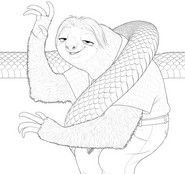 Kolorowanka do druku - Flash - Zwierzogród 2