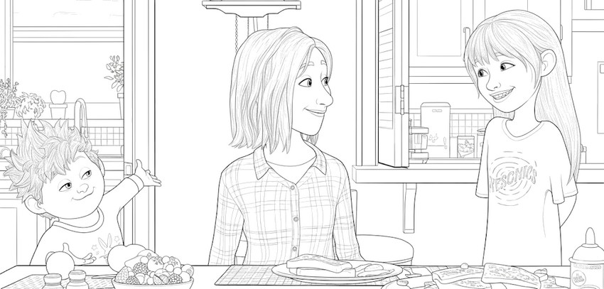 Obrazek do kolorowania - Obiad gotowy! - W Twoich Snach