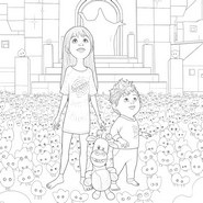 Kolorowanka do pobrania - Pośród stworzeń snów - W Twoich Snach