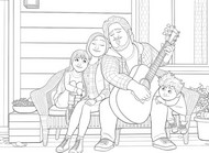 Kolorowanka - Rodzina - W Twoich Snach