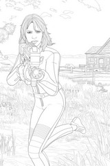 Disegno da stampare - La sposa - Fortnite capitollo 7 - Ondata pacifica