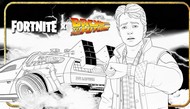Disegno da colorare - Marty McFly - Fortnite capitollo 7 - Ondata pacifica