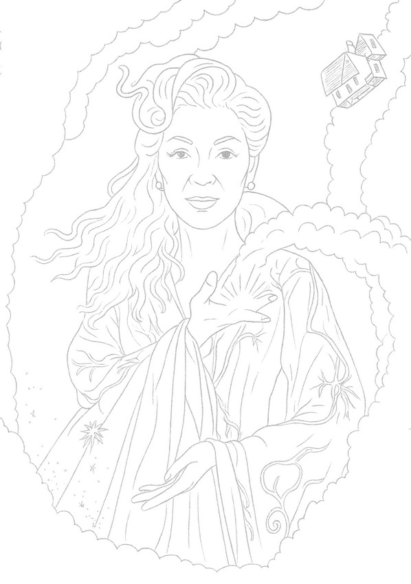 Coloring sheet - Mrs. Morrible - Wicked For good