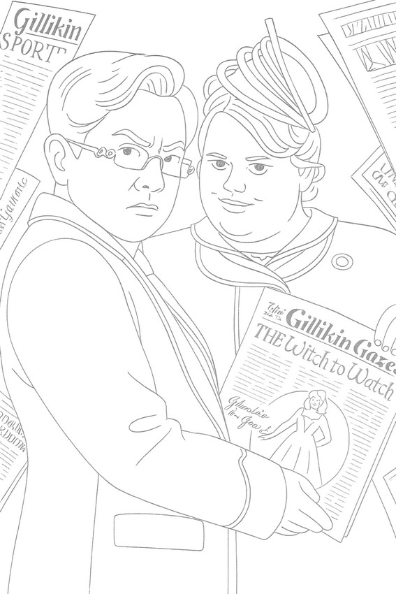 Printable coloring - Pfannee and ShenShen - Wicked For good