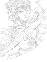 Kleurplaat - Neytiri - Avatar 3 Fire and Ash