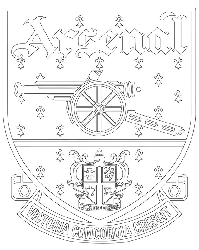 Kostenloses Ausmalbild - Altes Logo - Arsenal FC