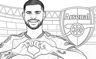 Coloring page - Bruno Guimaraes - Arsenal FC