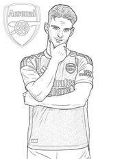 Dibujo gratuito - Declan Rice - Arsenal FC