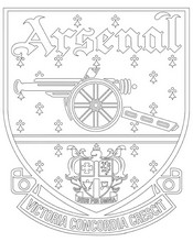 Dibujo para colorear - Logotipo antiguo - Arsenal FC