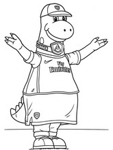 Printable coloring - Mascot - Arsenal FC