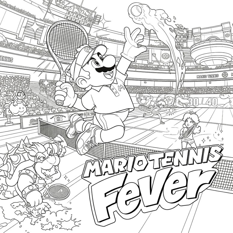색칠할 그림 - Mario Tennis Fever - 2026년 비디오 게임