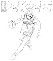 色を塗る絵 - NBA 2K26 - ビデオゲーム2026