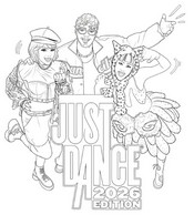 無料塗り絵 - Just Dance 2026 - ビデオゲーム2026