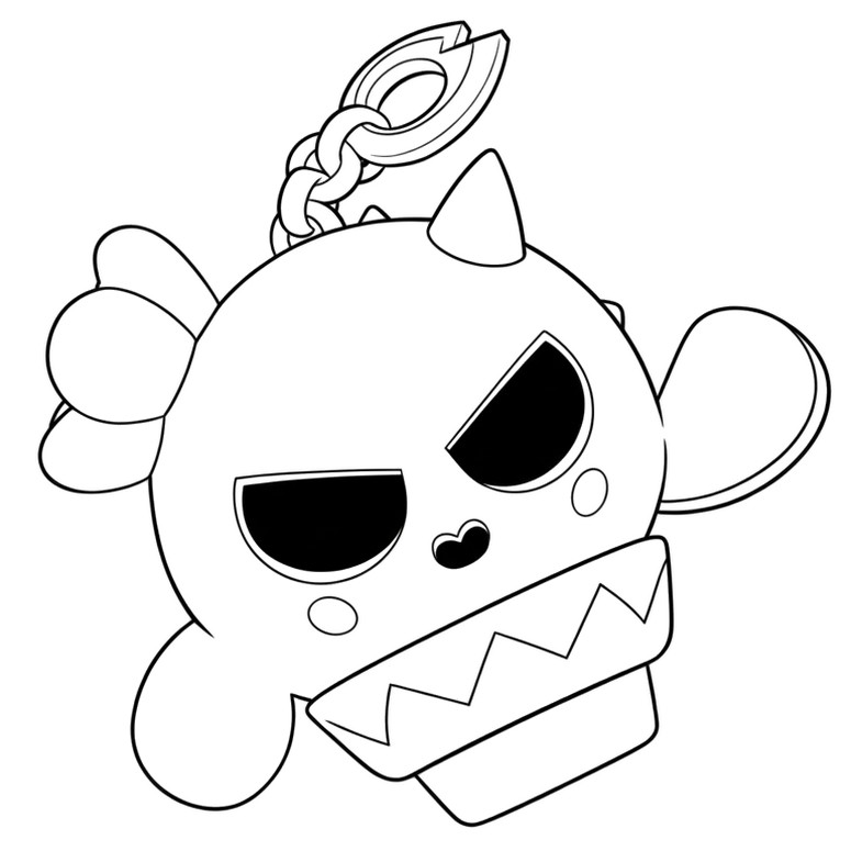 Kolorowanka do druku - Spike - Brawl Stars - Buffies