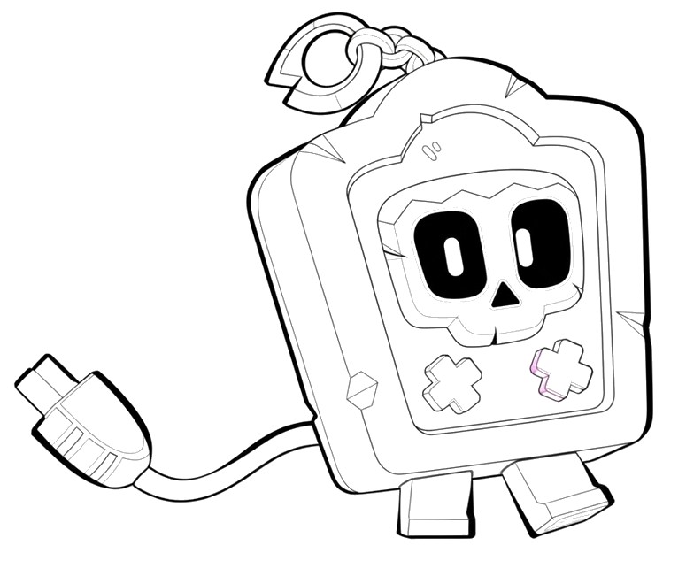 Karta do kolorowania - Frank - Brawl Stars - Buffies