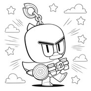 Kolorowanka do druku - Colt - Brawl Stars - Buffies