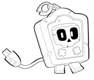 Obrazek do kolorowania - Frank - Brawl Stars - Buffies