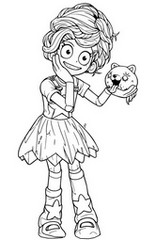 Zeichnung zum Ausmalen - Lily Lovebraids - Poppy Playtime - Kapitel 5