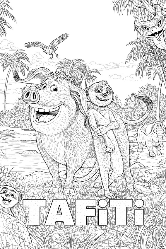 Printable coloring - Tafiti - Films in theaters in 2026