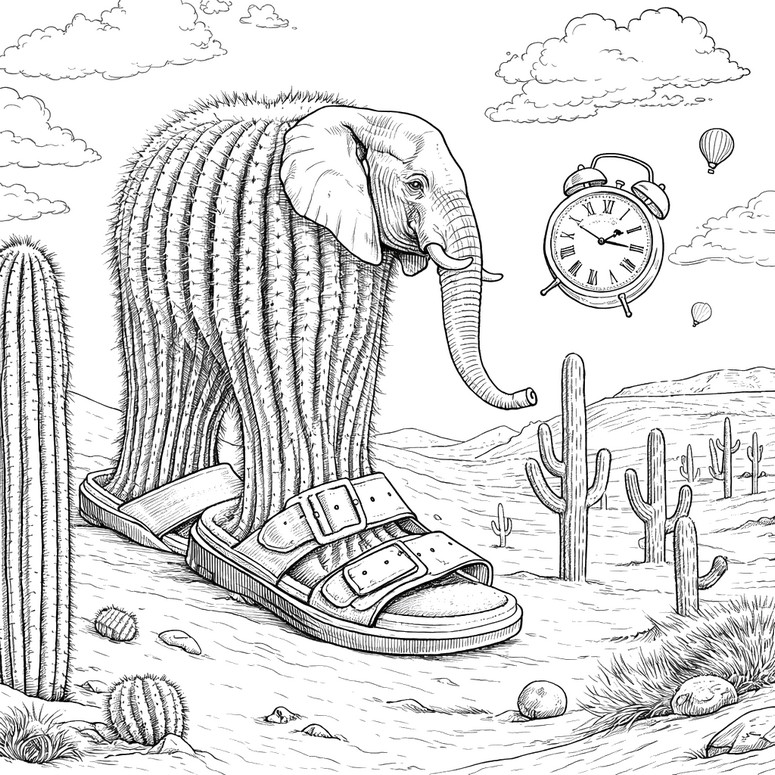 色塗り用イラスト - Lirilì Larilà - ブレインロット