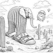 色を塗る絵 - Lirilì Larilà - ブレインロット