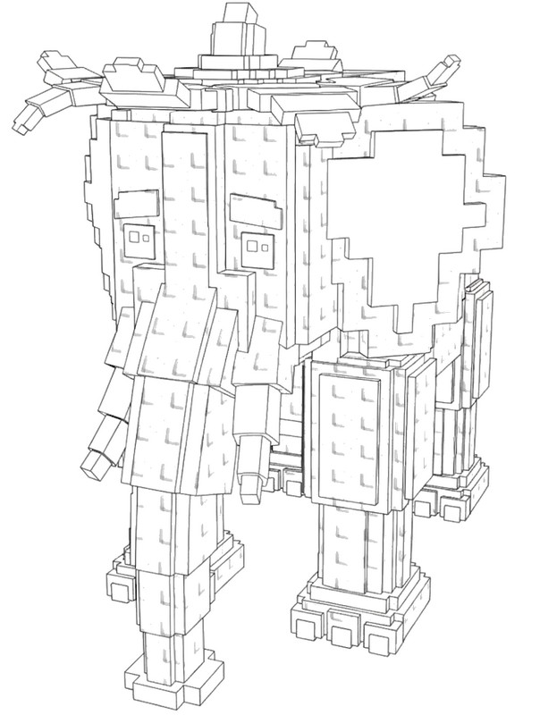 印刷用塗り絵 - Strawberry Elephant - Roblox - Steal a Brainrot