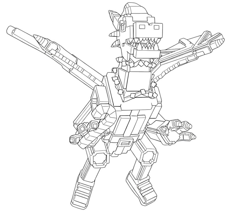 塗り絵用紙 - Ice Dragon - Roblox - Steal a Brainrot