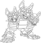 印刷用塗り絵 - Cerberus - Roblox - Steal a Brainrot