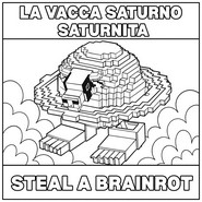 Coloring page - La Vacca Saturno Saturnita - Roblox - Steal a Brainrot