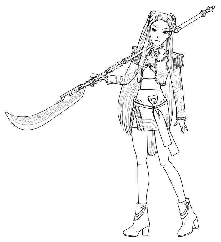 Image à colorier - Mira - KPop Demon Hunters - Mattel - Poupées