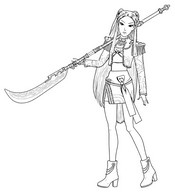 Dessin à colorier - Mira - KPop Demon Hunters - Mattel - Poupées