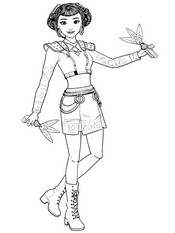 Coloriage à imprimer - Zoey - KPop Demon Hunters - Mattel - Poupées