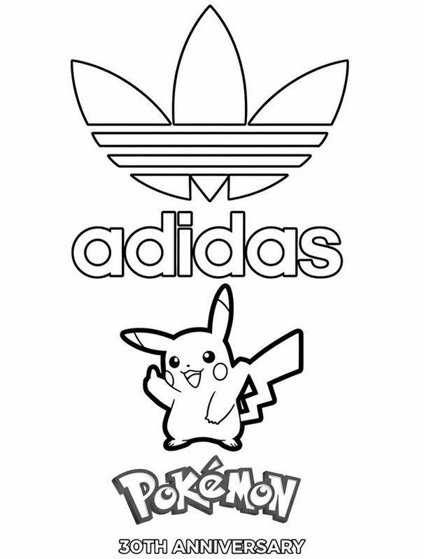 ダウンロードできる塗り絵 - 30周年 - ポケモン x アディダス