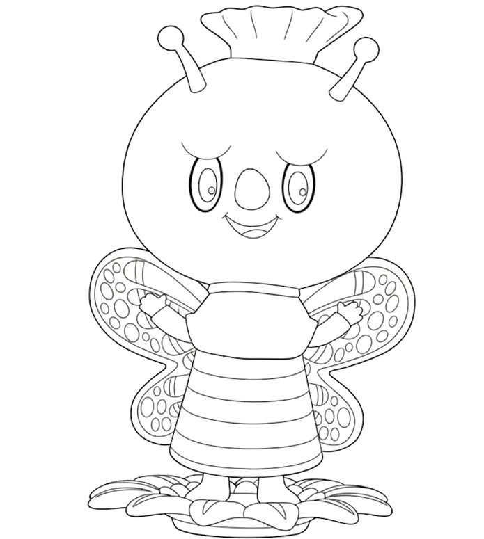 Ausmalblatt - Gazania - Labubu im Frühling