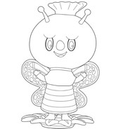 Bild zum Ausmalen - Gazania - Labubu im Frühling