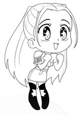 Ausmalbild zum Herunterladen - Mira - Kpop Demon Hunters - Storybook