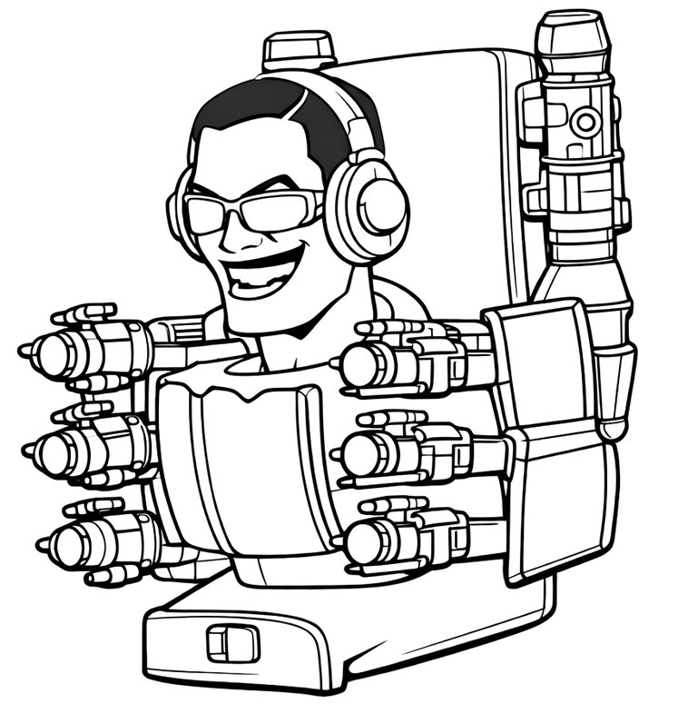 Image to color - G-Man - Sidibi Toilet