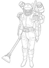 Printable coloring - Camera Woman - Sidibi Toilet