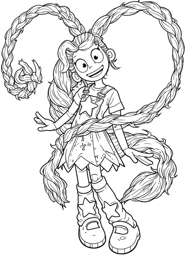 무료 색칠그림 - 마법의 땋은 머리 - 파피 플레이타임/챕터 5 릴리 러브브레이즈