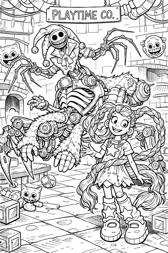 색칠공부 - Prototype - 파피 플레이타임/챕터 5 릴리 러브브레이즈