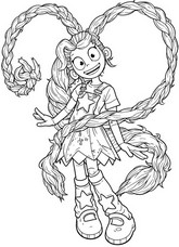 다운로드용 색칠공부 - 마법의 땋은 머리 - 파피 플레이타임/챕터 5 릴리 러브브레이즈