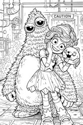 색칠할 그림 - Chum Chompkins - 파피 플레이타임/챕터 5 릴리 러브브레이즈