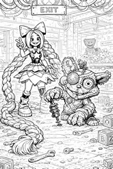 무료 색칠그림 - Giblet - 파피 플레이타임/챕터 5 릴리 러브브레이즈