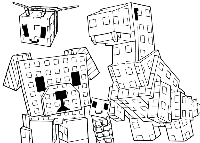 무료 색칠그림 - 정원의 친근한 동물들 - Roblox - Grow a garden