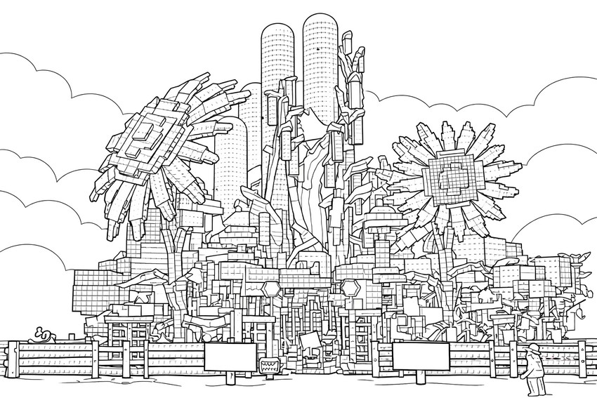 색칠 그림 - 해바라기 정원 - Roblox - Grow a garden