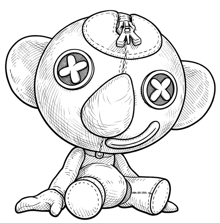 Free coloring page - Doodle Bones - Poppy Playtime 5 - Wrongside Outimals