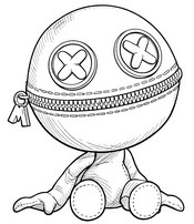 Coloring sheet - Blanky Blankz - Poppy Playtime 5 - Wrongside Outimals