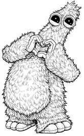 Image to color - Heart - Poppy Playtime 5 - Chum Chompkins