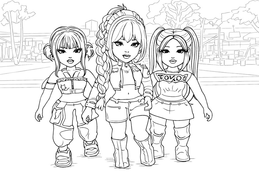 Drawing to color - Kpop Demon Hunters - Roblox - Brookhaven RP