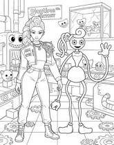 Drawing to color - Rumi, Kpop Demon Hunters - Poppy Playtime - Crossover